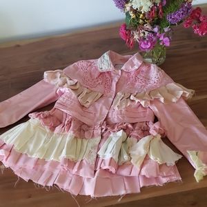 Boutique upcycled vintage coat OOAK